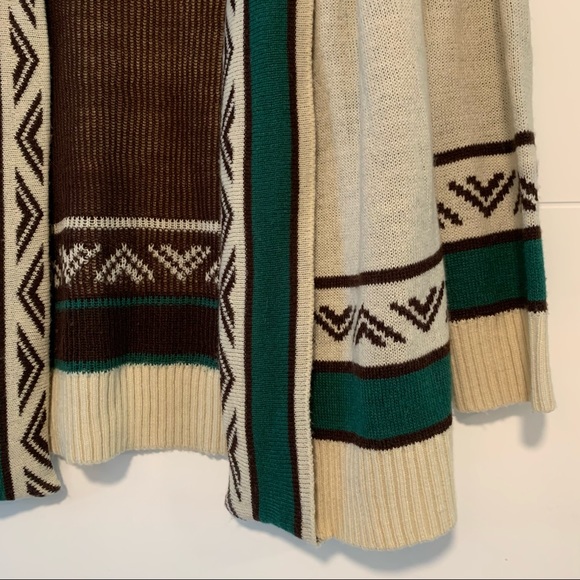 Pink Owl | Open Front Patterned Knit Sweater - Picture 6 of 14